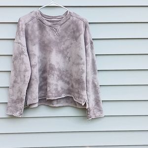 Womens Tie- Dye grey Cloud sweatshirt